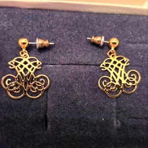 Thomas Jefferson Cypher 18k gold plated earrings
